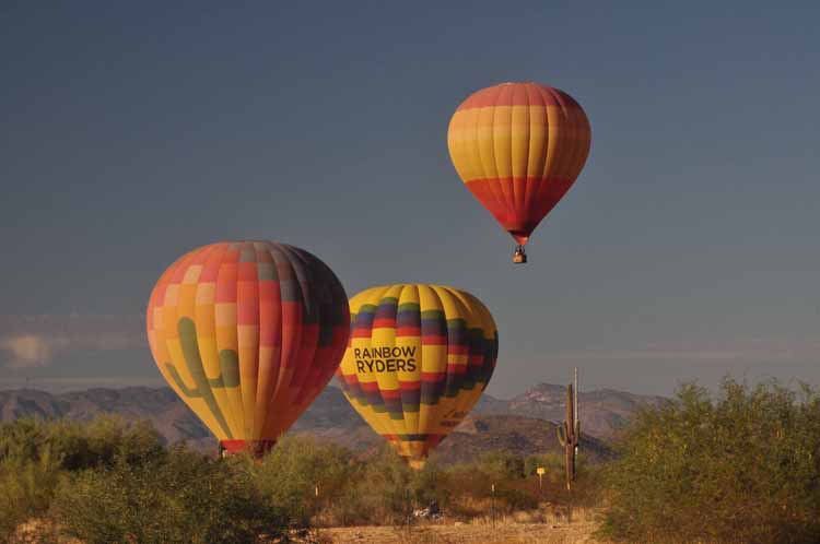 hot-air balloon in sky